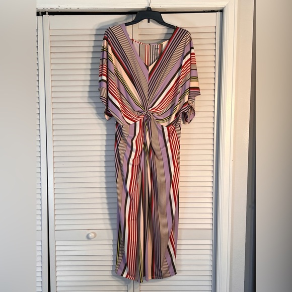 EVRI Dresses & Skirts - Evri Striped Dress with Knot Detail size 1X